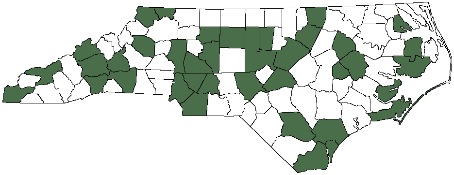 Counties worked during the 2016 NC QSO Party