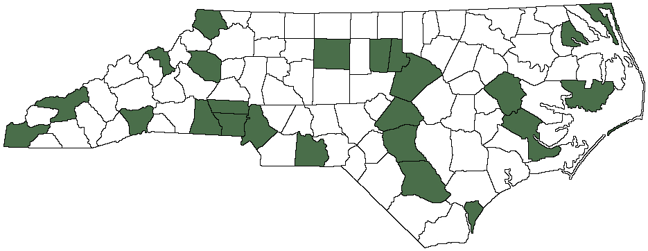 Counties worked during the 2016 NC QSO Party